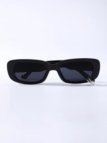 ROMWE Street Life Ring Decor Frame Fashion Glasses - Black - View 5