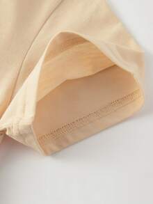 棕櫚樹和字母圖案T恤 - 杏色 - 查看 4