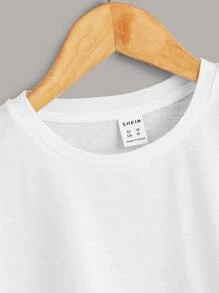 女孩休閒針織圓領短袖t恤3入組 - 彩色 - 查看 9