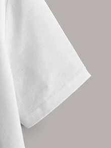 SHEIN Boys Letter & Cartoon Graphic Tee - White - View 3