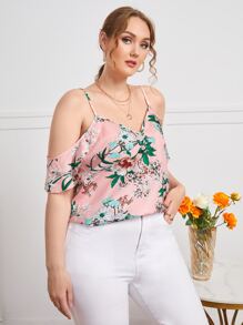 SHEIN Clasi Áo sơ mi Plus Size Hoa Boho - Nhiều màu - Xem 4