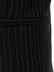 Manfinity Mode Men 1pc Vertical Striped Waistcoat - Black - View 5
