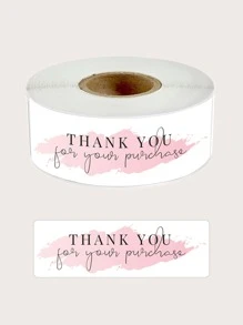 1pc Slogan Graphic Gift Sticker - Multicolor - View 1