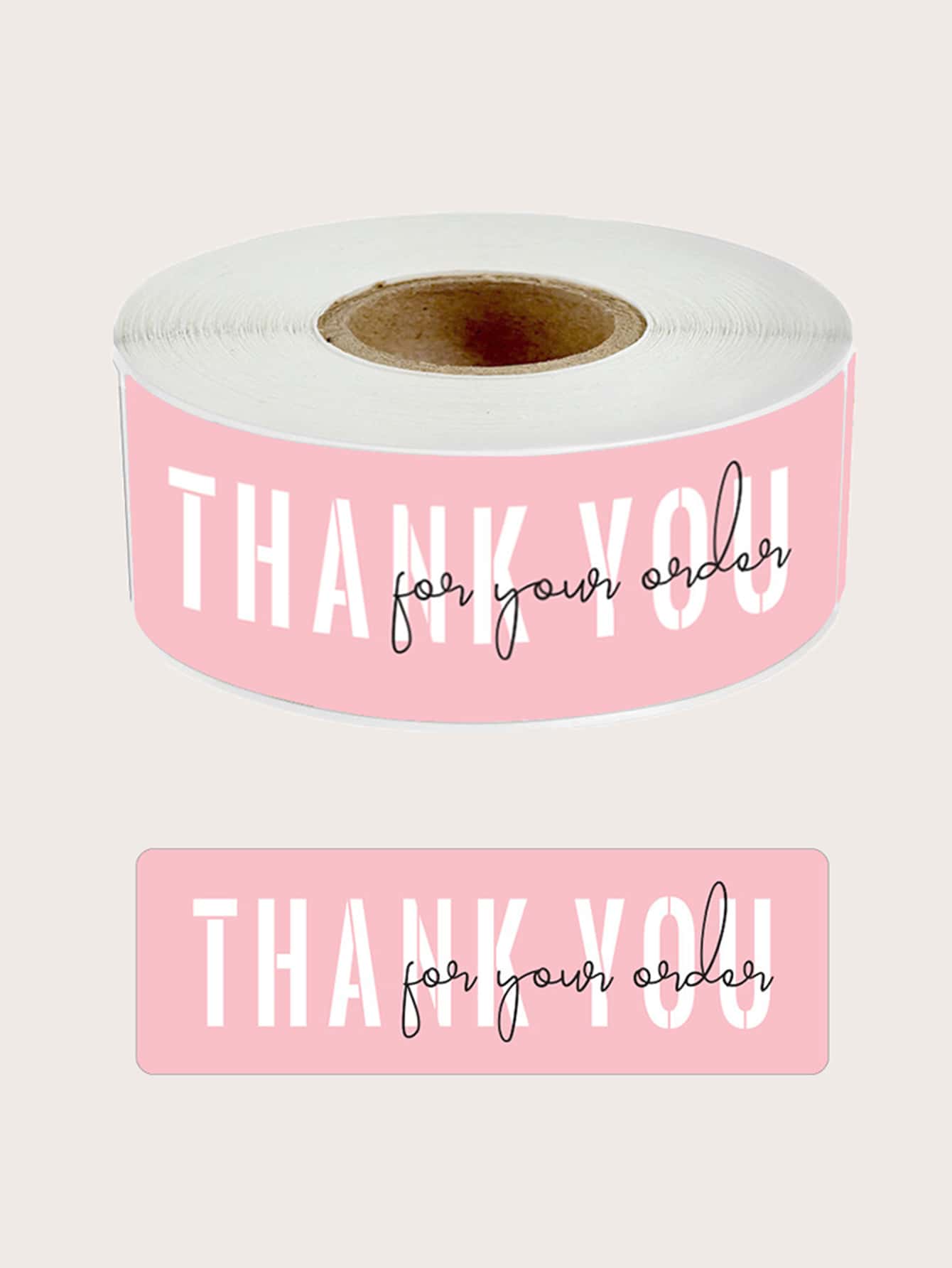 1pc Slogan Graphic Gift Sticker, Rectangle Paper Gift Decoration Sticker For Party Valentine Day - Multicolor - View 1