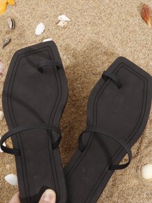 Dép bệt Nữ - màu đen - Xem 3