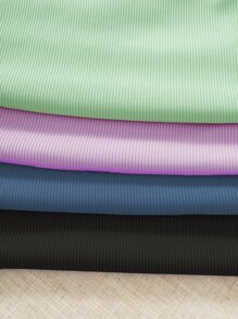 SHEIN Unity 4入組素色背心上衣 - 彩色 - 查看 4