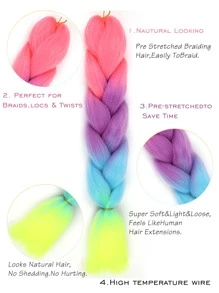 1pc Ombre Long Synthetic Hair Braid