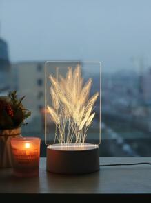 Iluminación decorativa con decoración de trigo - Amarillo - Ver 3