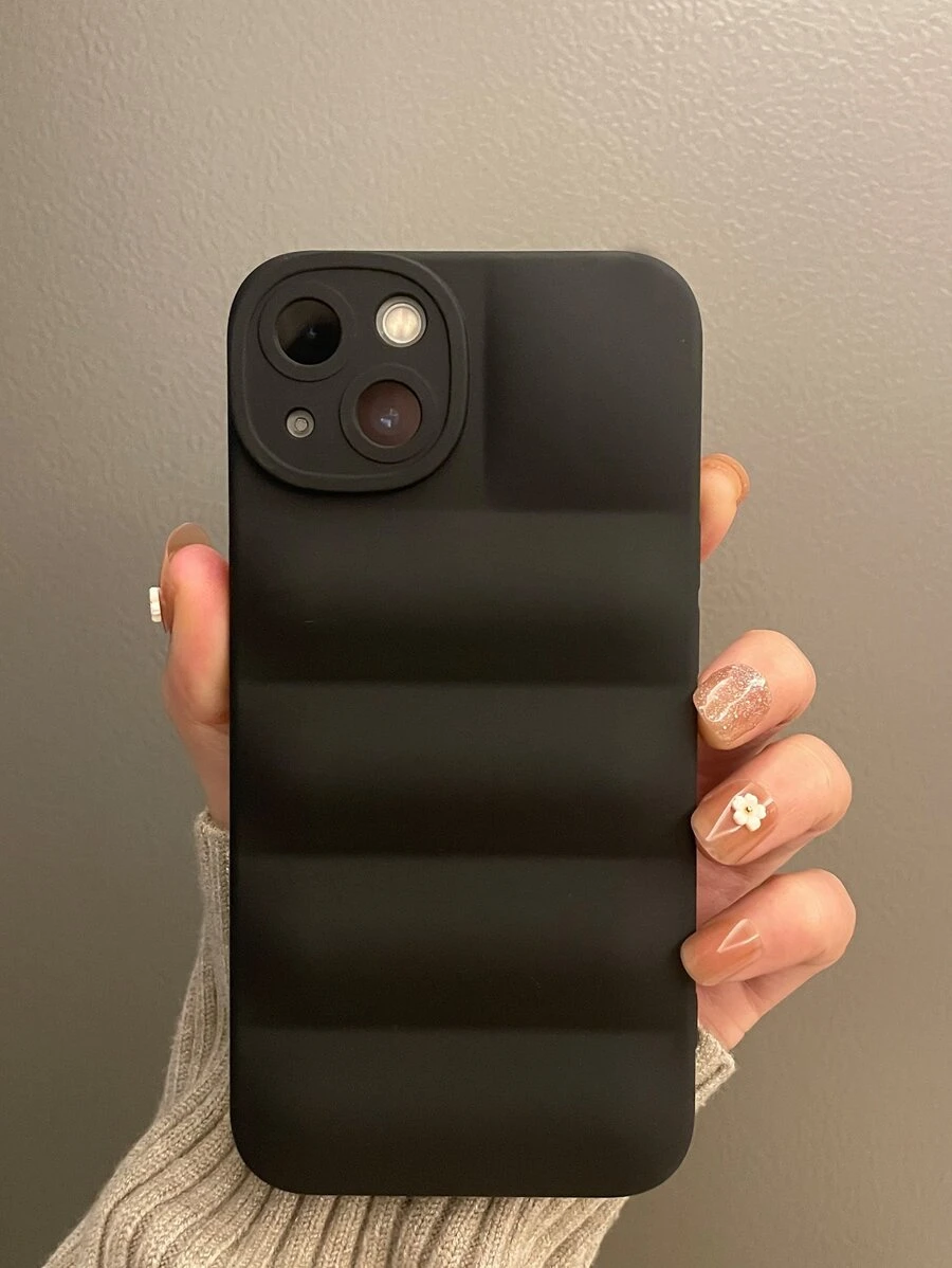 Iphone 11、iphone 13、iphone 14 Pro Max兼容的普通充氣式手機殼 - 黑色 - 查看 1