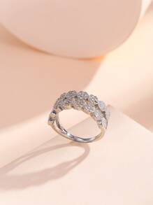 Nhẫn Khối Zirconia  Trang trí - Bạc - Xem 1