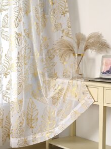 Rèm lá kim loại đơn - Vàng - Xem 3