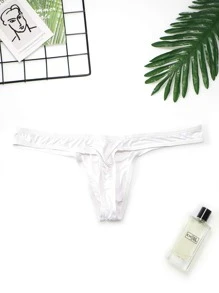 Homme Suspensoir unicolore - Blanc - Voir 2