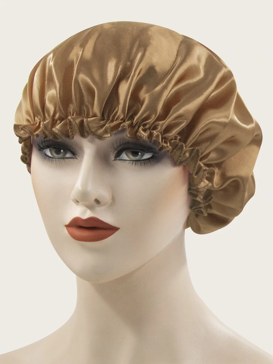 素色髮帽 - 香檳色 - 查看 1