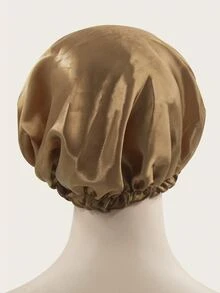 素色髮帽 - 香檳色 - 查看 2
