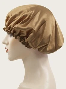 素色髮帽 - 香檳色 - 查看 3