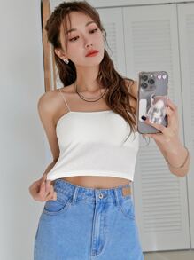 DAZY Sujetador de tirantes liso - Blanco - Ver 6