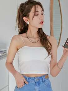 DAZY Sujetador de tirantes liso - Blanco - Ver 8