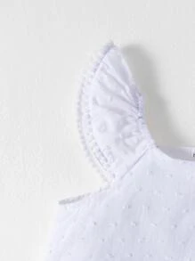 Tops em bé Xù màu trơn - trắng - Xem 6