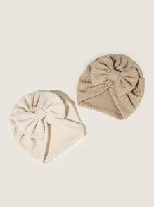 2 cái Baby Bow Trang trí đầu Wrap - Màu Khaki - Xem 2