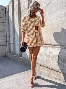 Bộ âu phục nữ Kẻ sọc Giải trí - Nhiều màu - Xem 5