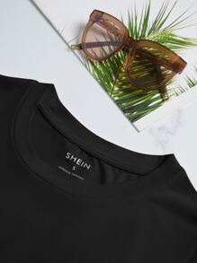 INAWLY Slogan Graphic Tee Good Moms SAY BAD WORDS - Black - View 4