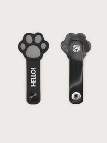 貓爪形狀數據線整理器 - 黑色 - 查看 2