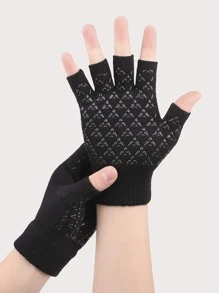iwarm Men Letter Graphic Gloves