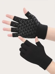 iwarm Men Letter Graphic Gloves
