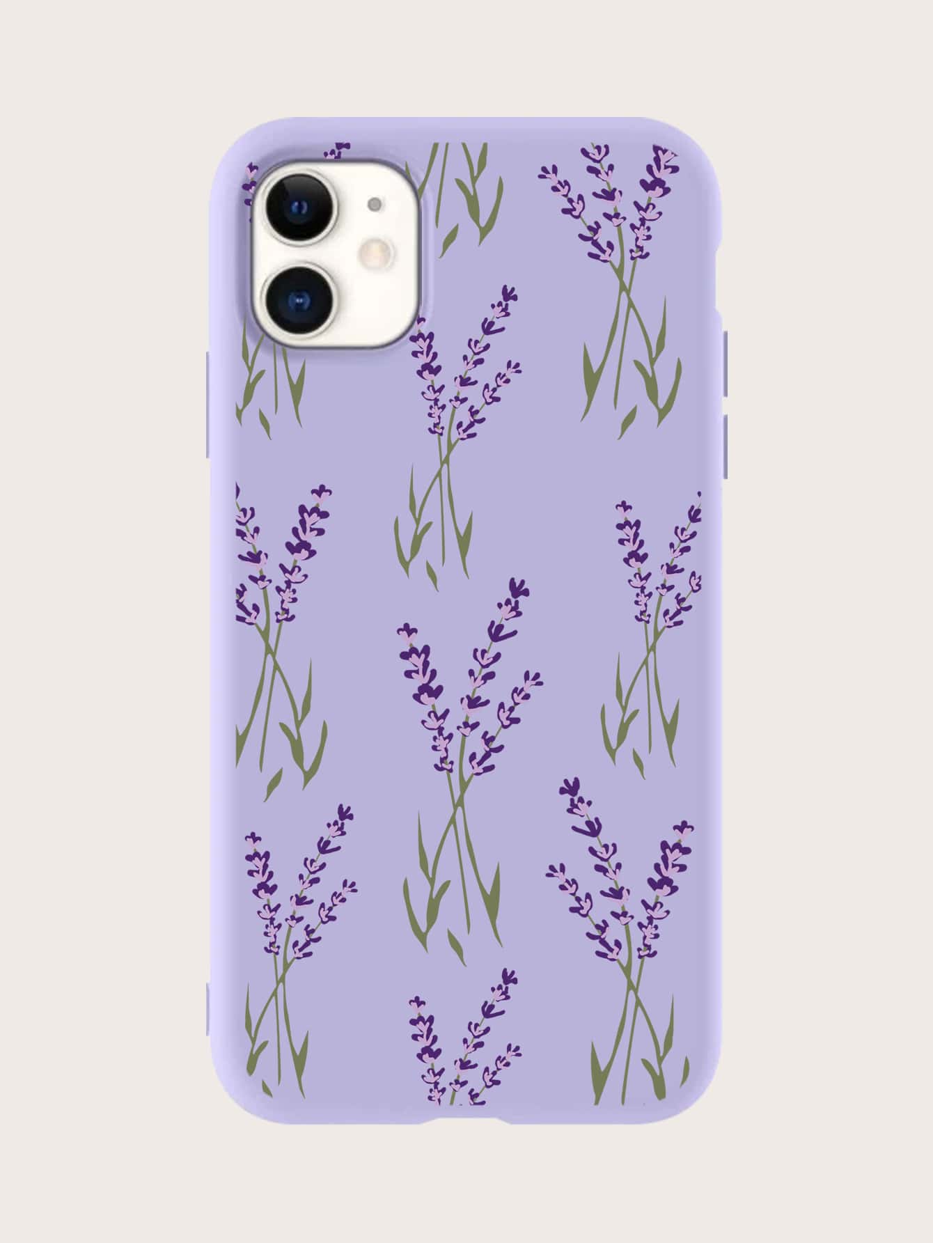 薰衣草圖案手機外殼 - 紫色 - 查看 1