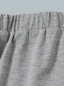 SHEIN 青少年女孩2入組彈性腰帶運動短褲 - 彩色 - 查看 4