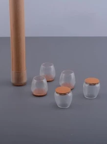 4 cái Bọc chân ghế bằng silicon - Trong sáng - Xem 1