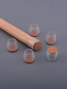 4 cái Bọc chân ghế bằng silicon - Trong sáng - Xem 2