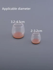 4 cái Bọc chân ghế bằng silicon - Trong sáng - Xem 3