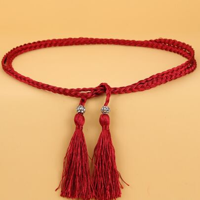 Tassel Decor Rope Belt