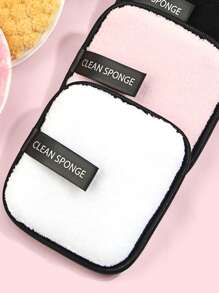 MAANGE 6pcs Makeup Remover Puff,Soft And Skin Friendly Face Towel,Cleaning Tools Easy Carrying For Travel - Multicolor - View 3