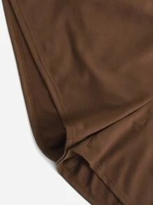 Flirla Bộ đồ du lịch thường ngày nhiều mảnh cỡ lớn gồm áo ba lỗ và quần short màu trơn - Nhiều màu - Xem 4