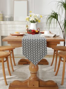 幾何圖案長方桌布 - 彩色 - 查看 1