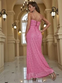 YISIKADO Tách đùi Kim sa - Màu Hồng Tươi - Xem 2