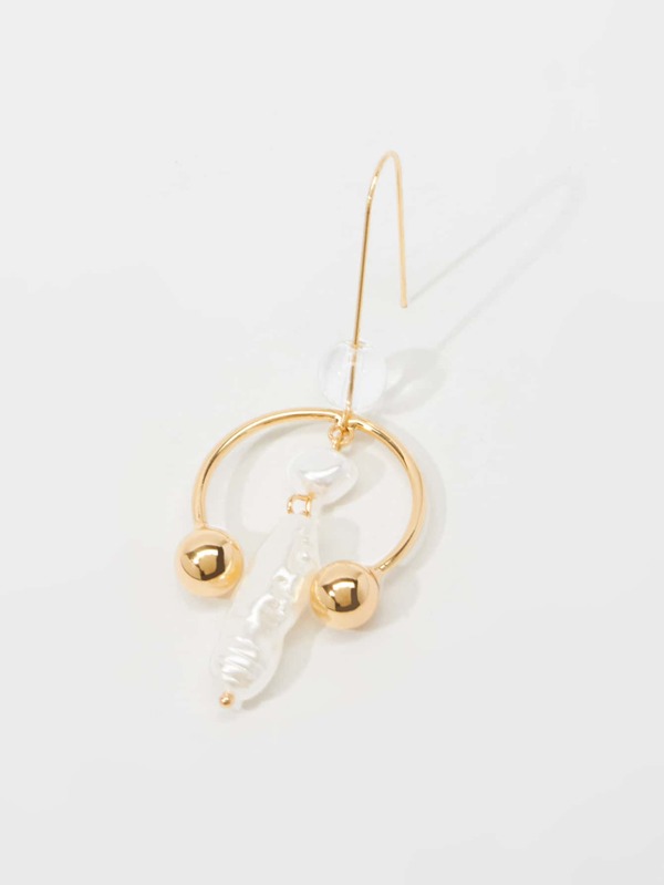 Faux Pearl Decor Earrings SHEIN USA