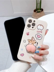 Animal Funny Funny Cartoon Dog Pattern Phone Case - Multicolor - View 2