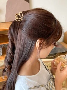 DAZY 素色髮爪 - 金色 - 查看 1