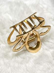 DAZY 素色髮爪 - 金色 - 查看 7