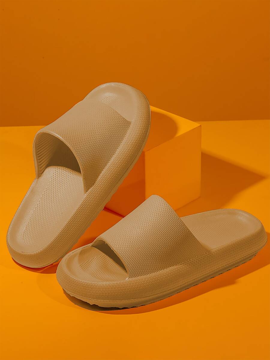 Minimalist Wide Fit Slides - Brown - View 1