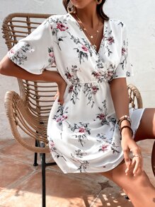 Đầm Trọn gói Hoa Boho - trắng - Xem 3