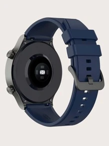 Silicone Watchband Compatible With Huawei GT 2 Pro - Dusty Blue - View 3