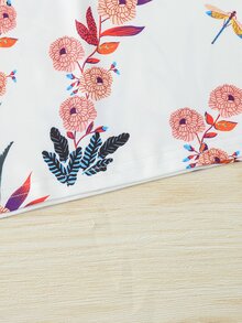 小女童印花T恤連衣裙 - 白色 - 查看 5