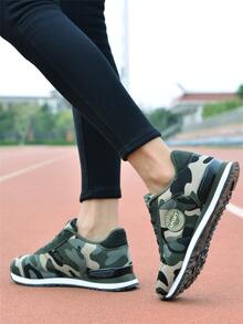 Giày Thể thao Nữ Ngụy trang Ren lên - Nhiều màu - Xem 4