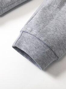 Bebé 3 piezas Pantalones deportivos con cordón delantero con bolsillos oblicuos - Multicolor - Ver 4