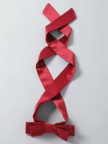 Trang phục tiệc cho cô gái Tương phản Mesh ghép mộng kim sa màu trơn Hấp dẫn - Màu Đỏ Sâu - Xem 7