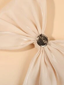 unicolor corbata de lazo - Albaricoque - Ver 2